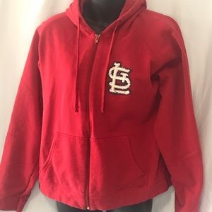 Antigua St Louis Cardinals hoodie womens size XL euc.